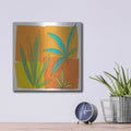 'Grasses Ii' by Jan Weiss – Metal Wall Art, 12x12 room view