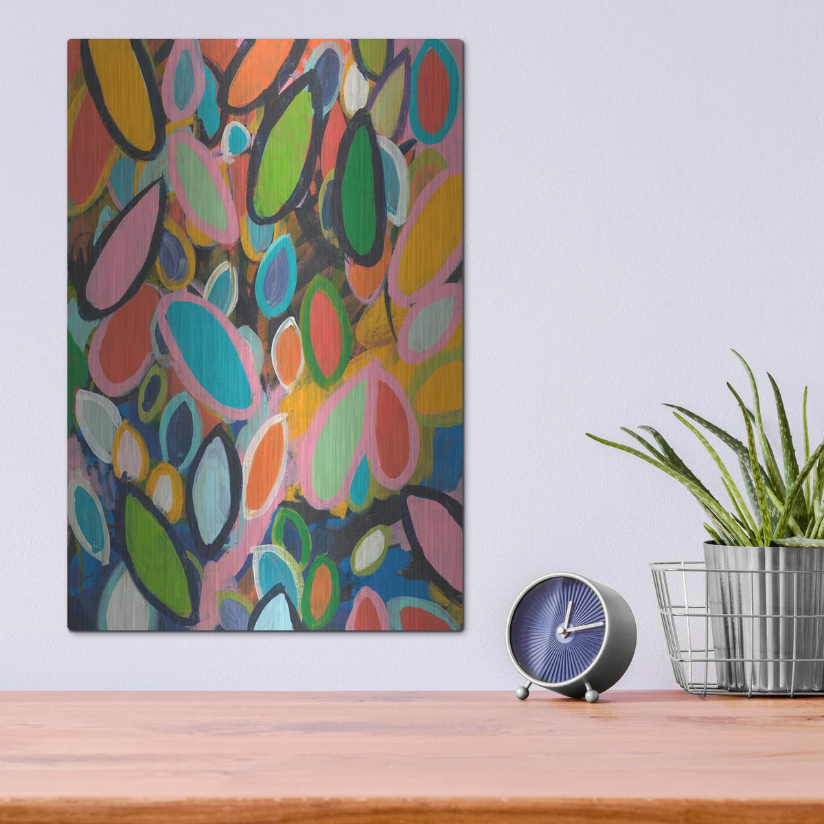 'Forest Floor No. 1' by Jan Weiss – Metal Wall Art, 12x16 room view