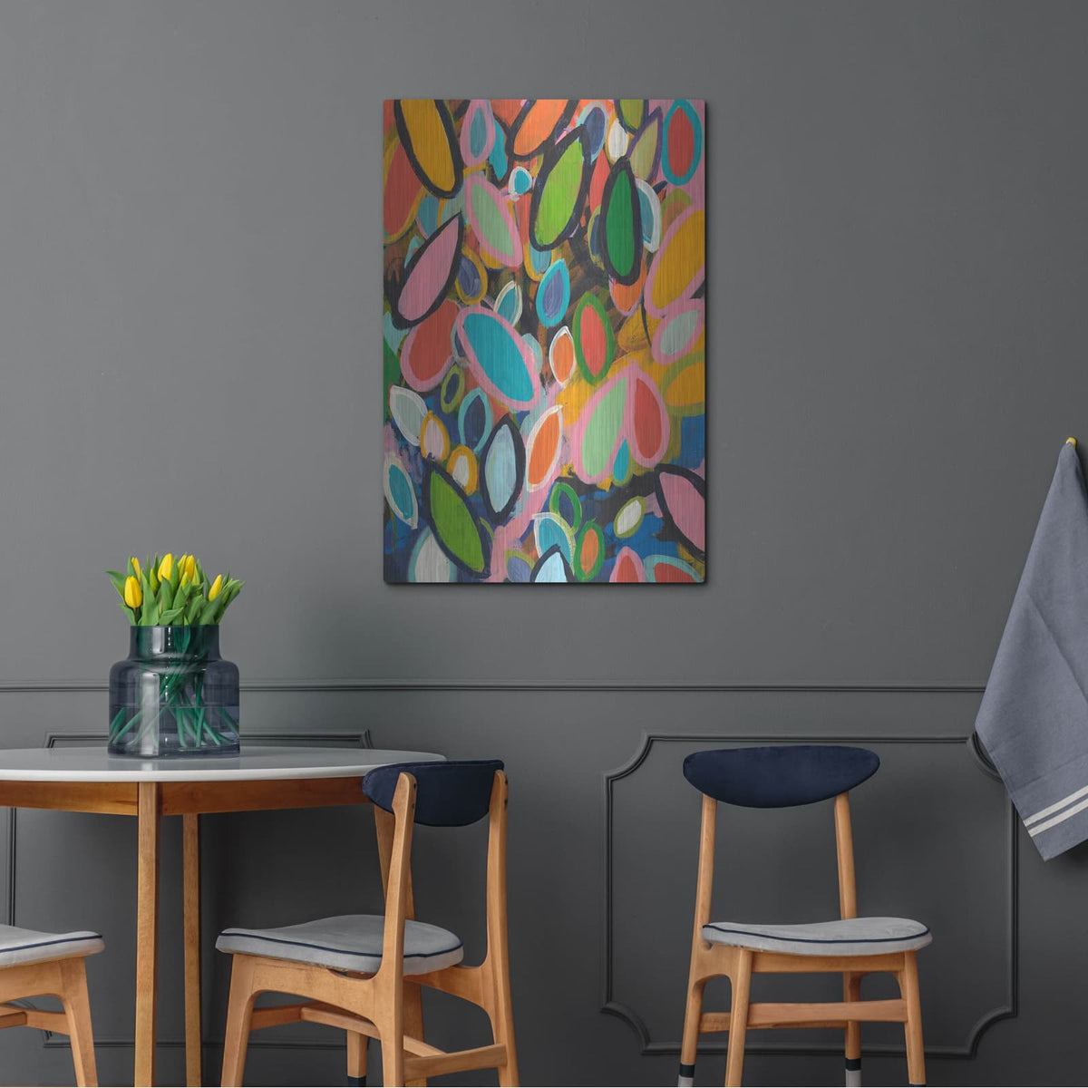 'Forest Floor No. 1' by Jan Weiss – Metal Wall Art, 24x36 room view