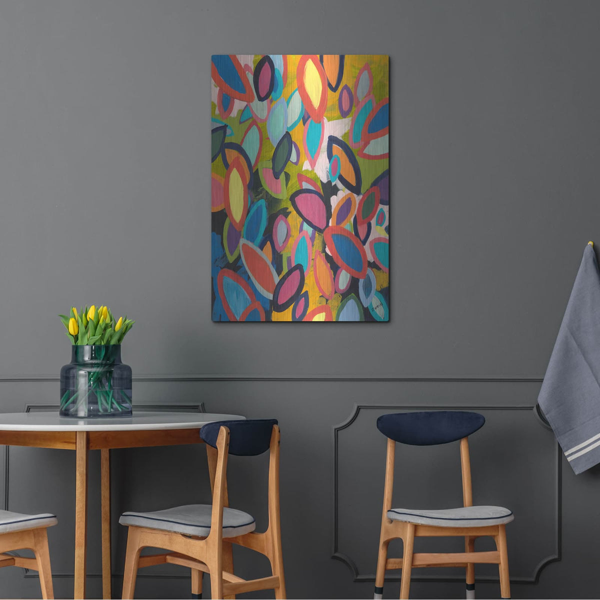 'Forest Floor No. 2' by Jan Weiss – Metal Wall Art, 24x36 room view