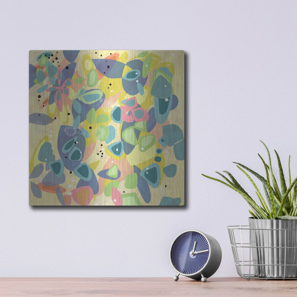 'Falling On Water 1' by Jan Weiss – Metal Wall Art, 12x12 room view