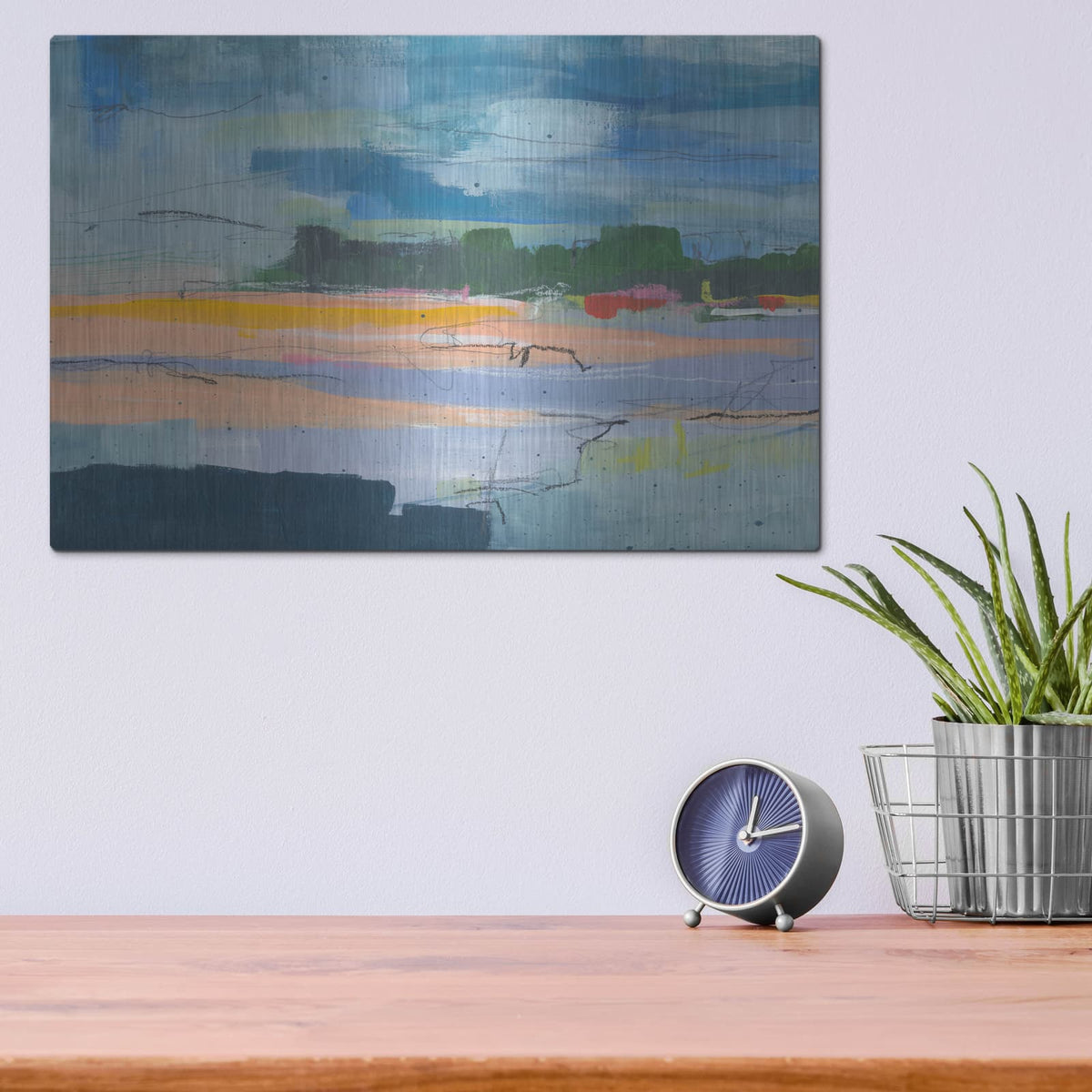 'Evening Light 1' by Jan Weiss – Metal Wall Art, 16x12 room view