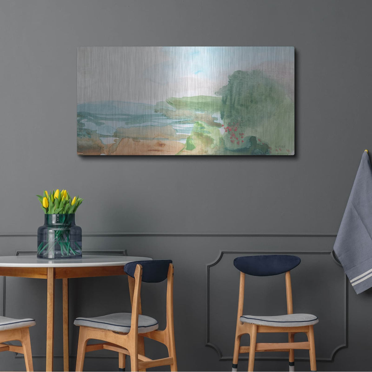 'Dreamed Of Joy Departed' by Jan Weiss – Metal Wall Art, 48x24 room view