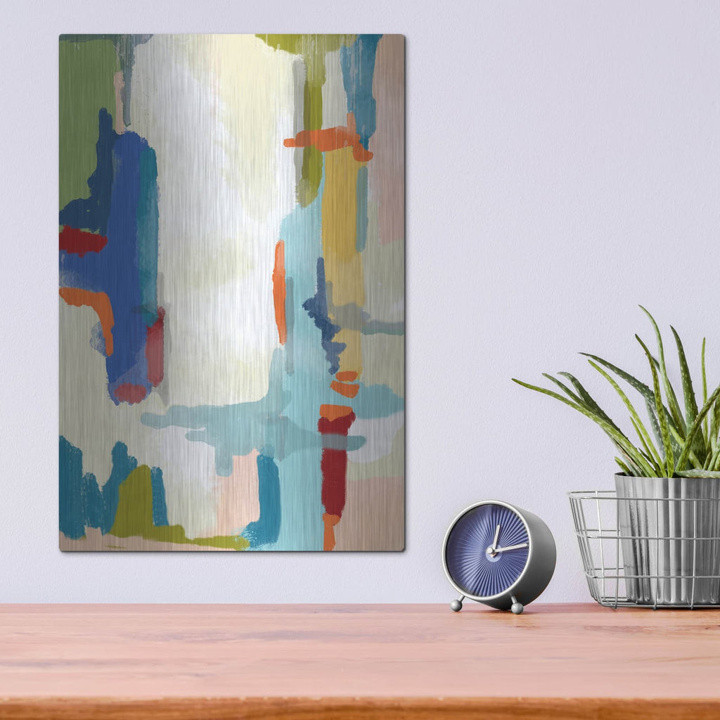 'Deconstructed Landscape 1' by Jan Weiss – Metal Wall Art, 12x16 room view