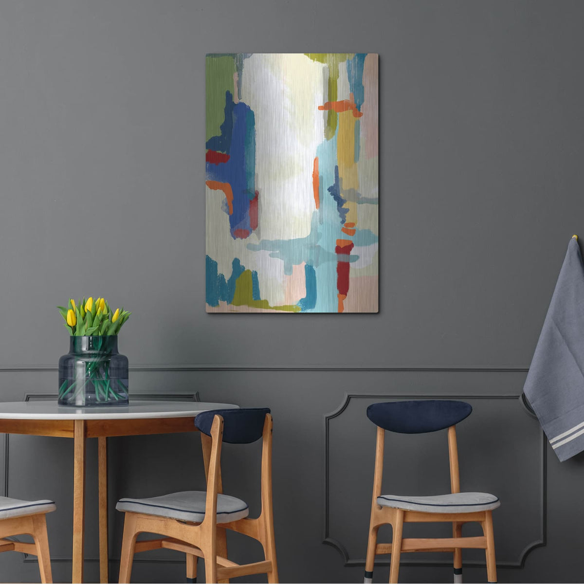 'Deconstructed Landscape 1' by Jan Weiss – Metal Wall Art, 24x36 room view