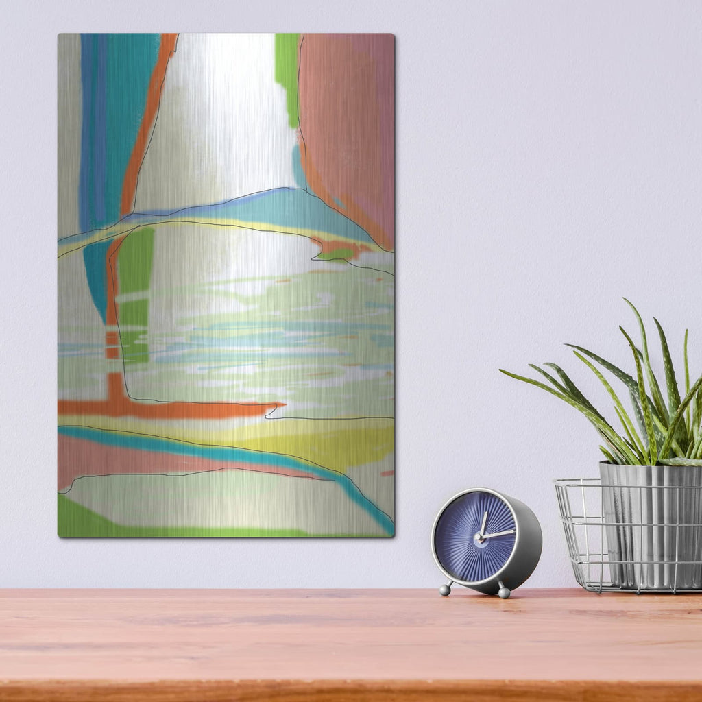 'Deconstructed Landscape 3' by Jan Weiss – Metal Wall Art, 12x16 room view