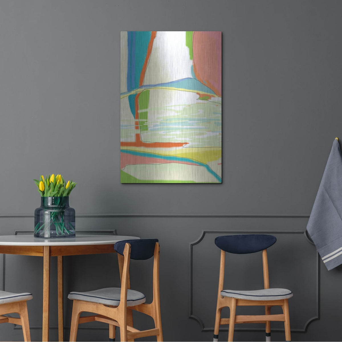 'Deconstructed Landscape 3' by Jan Weiss – Metal Wall Art, 24x36 room view