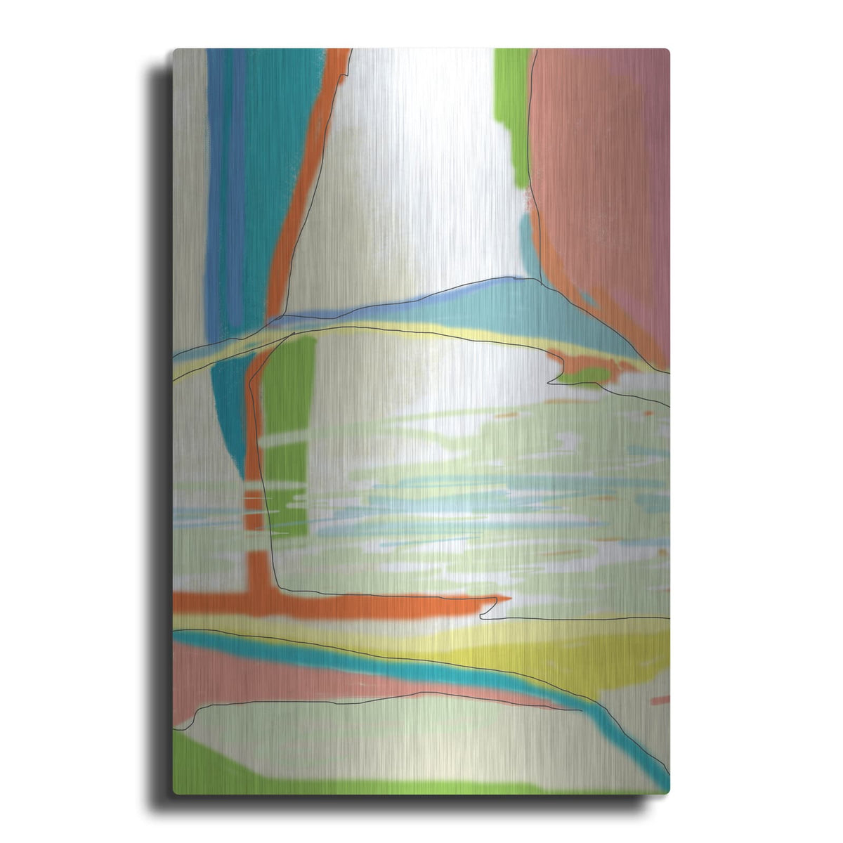 'Deconstructed Landscape 3' by Jan Weiss – Metal Wall Art
