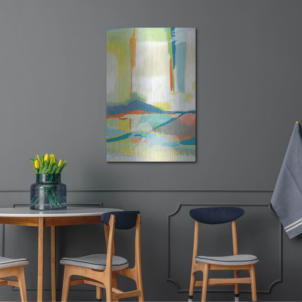 'Deconstructed Landscape 4' by Jan Weiss – Metal Wall Art, 24x36 room view