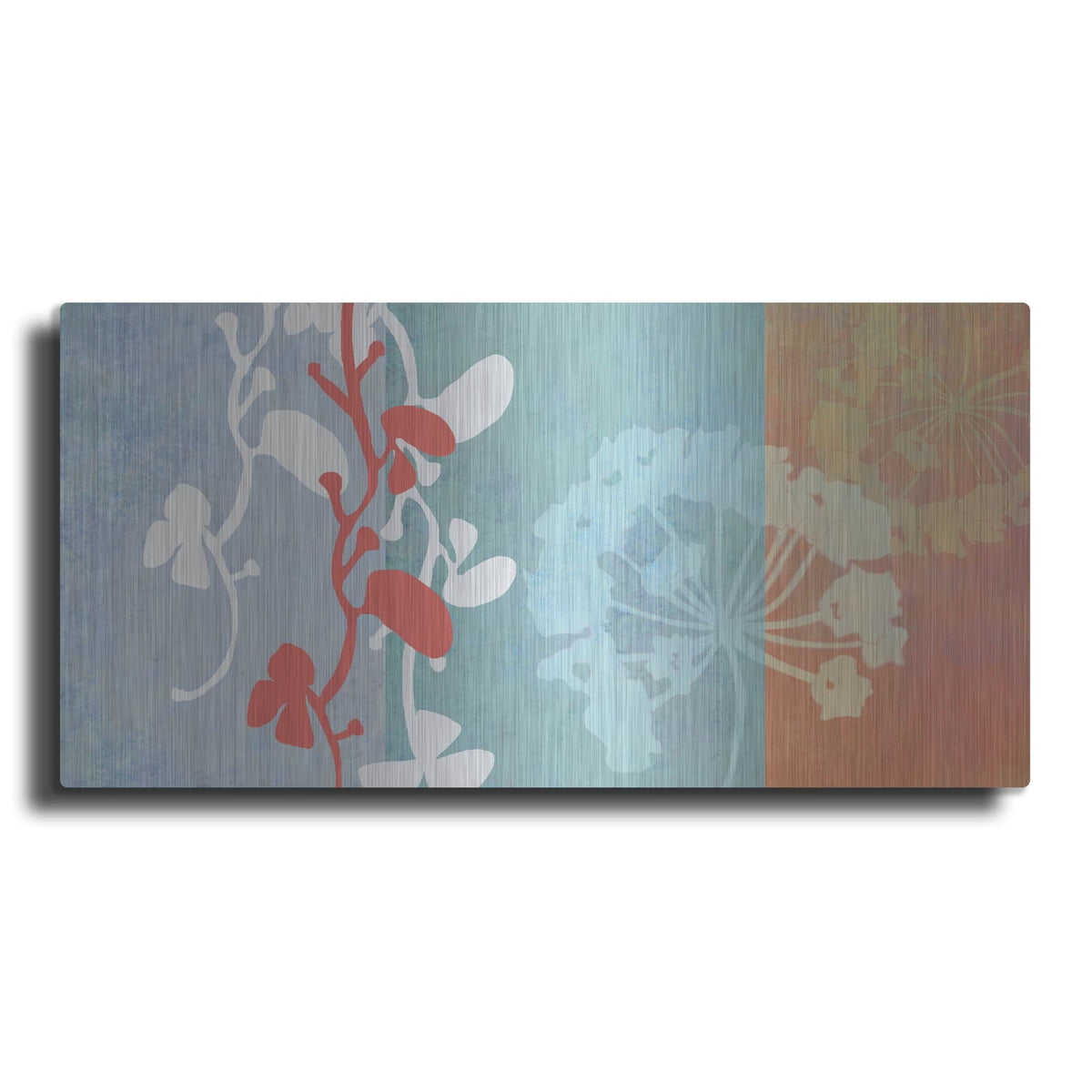 'Coral Flowers' by Jan Weiss – Metal Wall Art