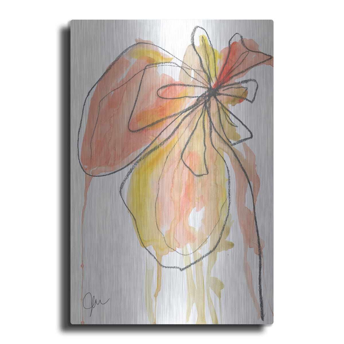 'Coral In Nature' by Jan Weiss – Metal Wall Art