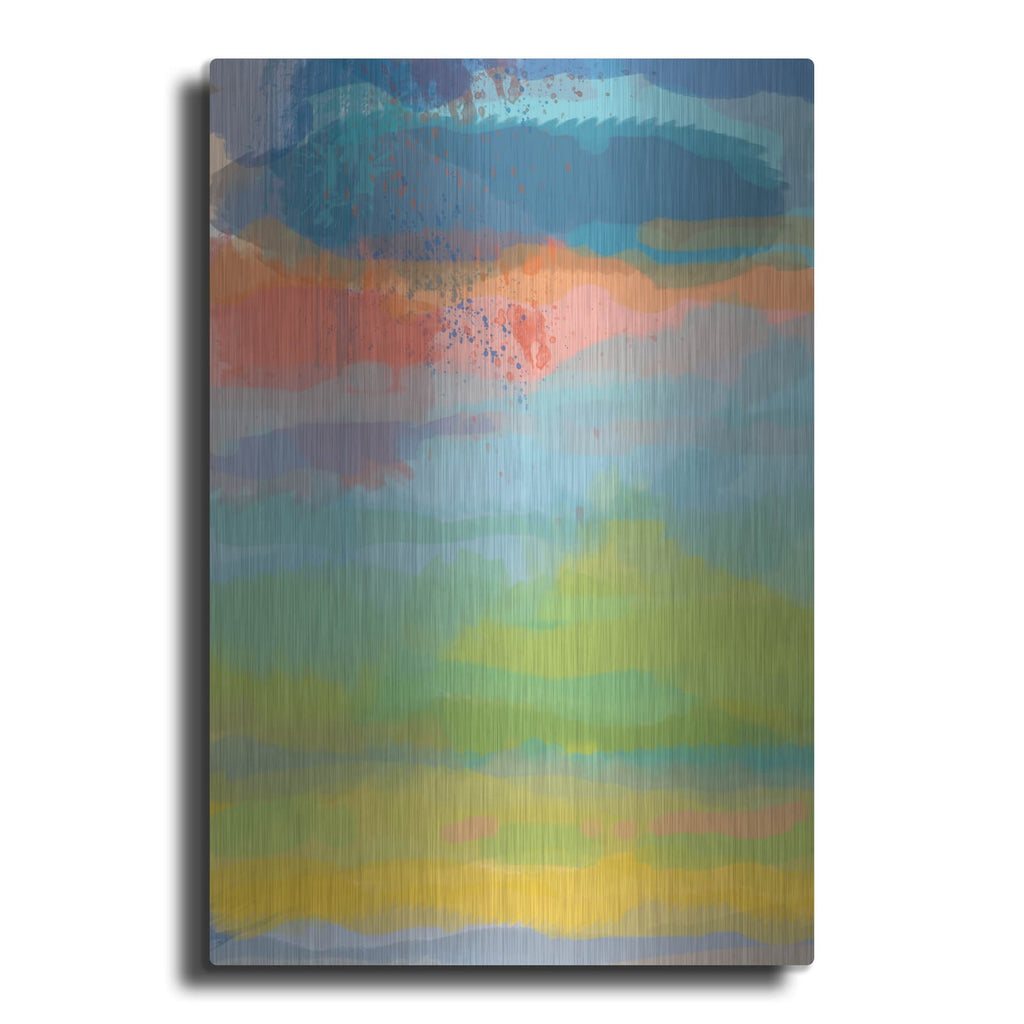 'Coral Sky' by Jan Weiss – Metal Wall Art