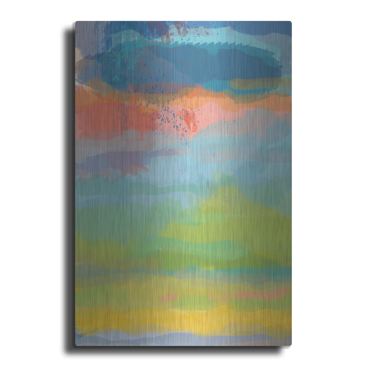 'Coral Sky' by Jan Weiss – Metal Wall Art