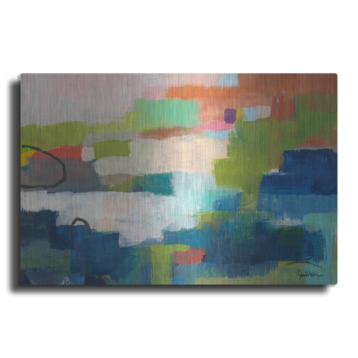 'Color Field No. 7' by Jan Weiss – Metal Wall Art