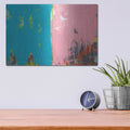'Color Block 13' by Jan Weiss – Metal Wall Art, 16x12 room view