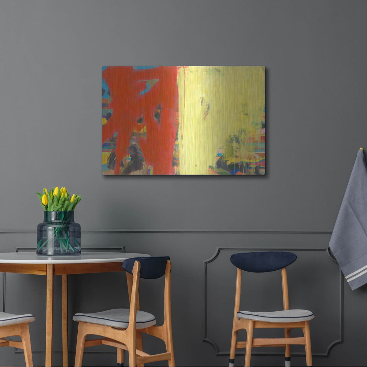 'Color Block 12' by Jan Weiss – Metal Wall Art, 36x24 room view
