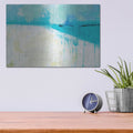 'Coastal Blues 1' by Jan Weiss – Metal Wall Art, 16x12 room view