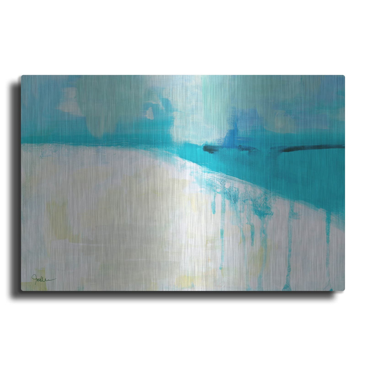 'Coastal Blues 1' by Jan Weiss – Metal Wall Art