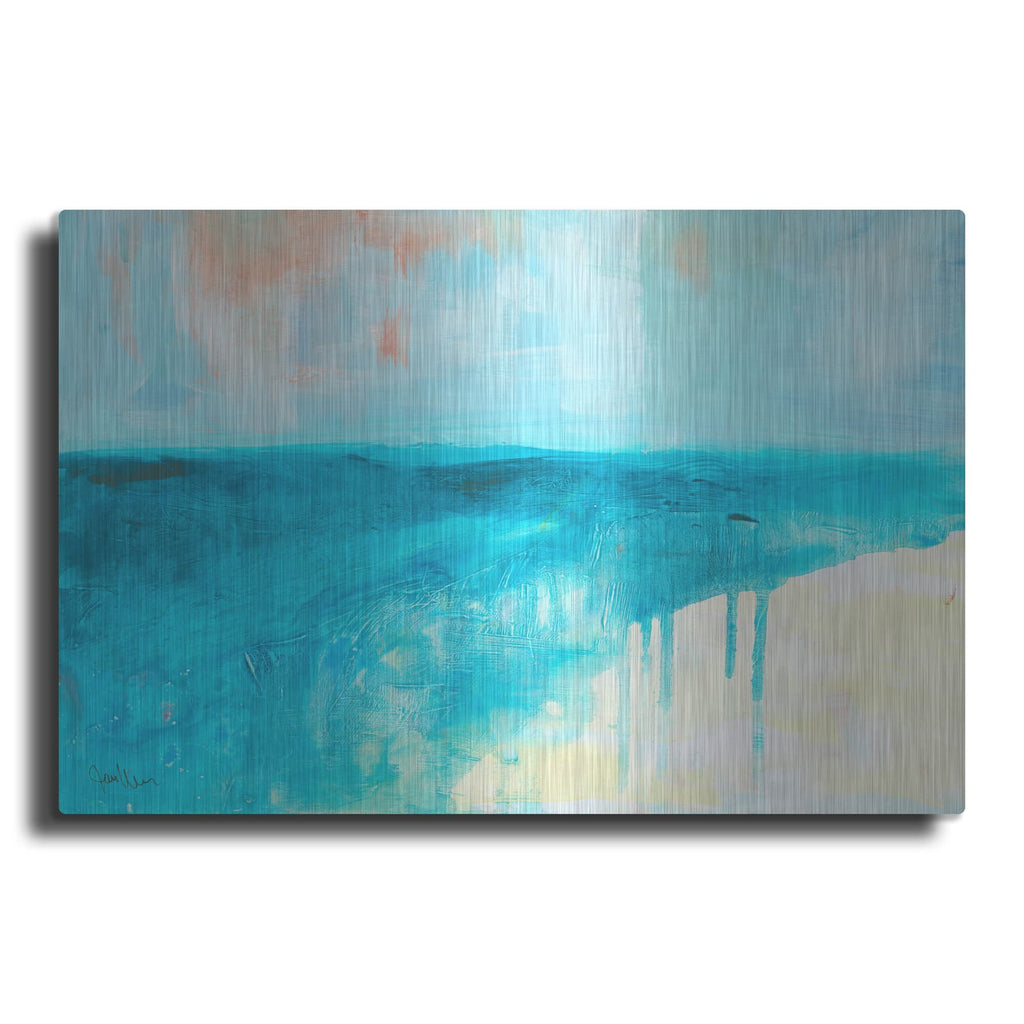 'Coastal Blues 2' by Jan Weiss – Metal Wall Art