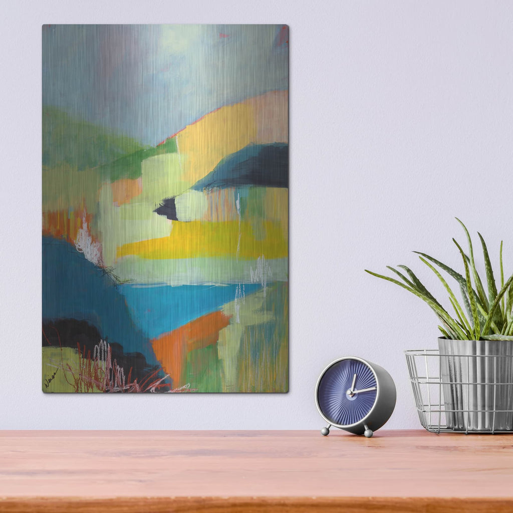 'Coastal Hills' by Jan Weiss – Metal Wall Art, 12x16 room view