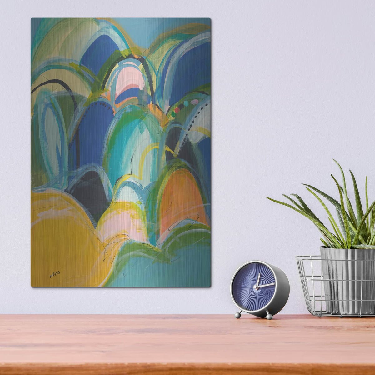 'Break On Through No. 3' by Jan Weiss – Metal Wall Art, 12x16 room view