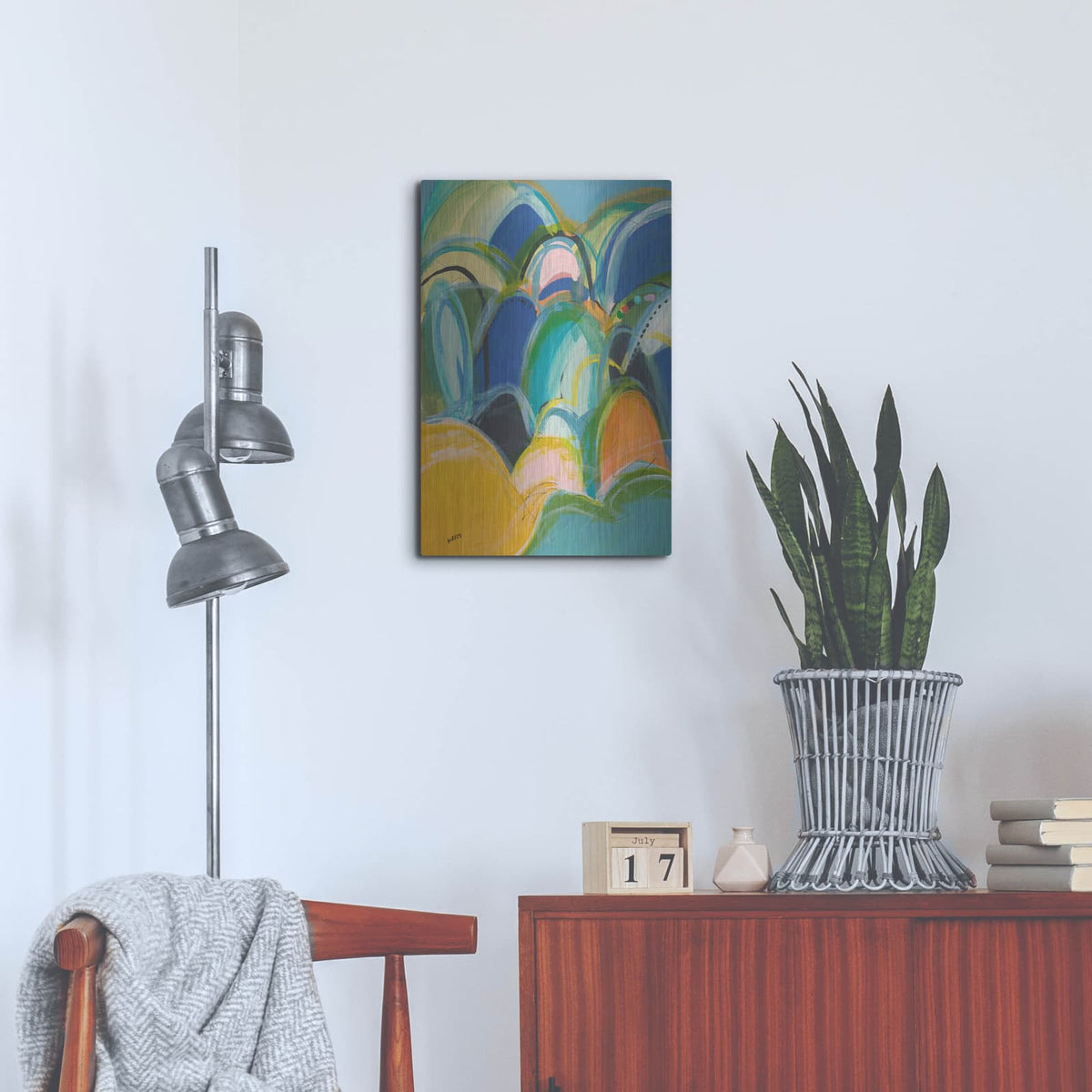 'Break On Through No. 3' by Jan Weiss – Metal Wall Art, 16x24 room view