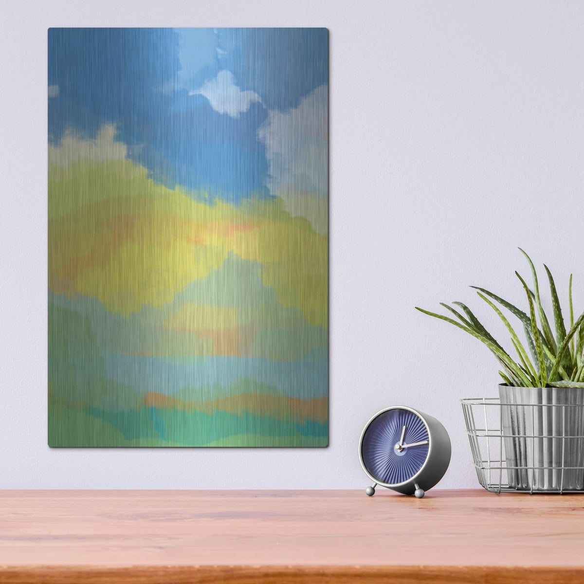 'Break In The Weather' by Jan Weiss – Metal Wall Art, 12x16 room view