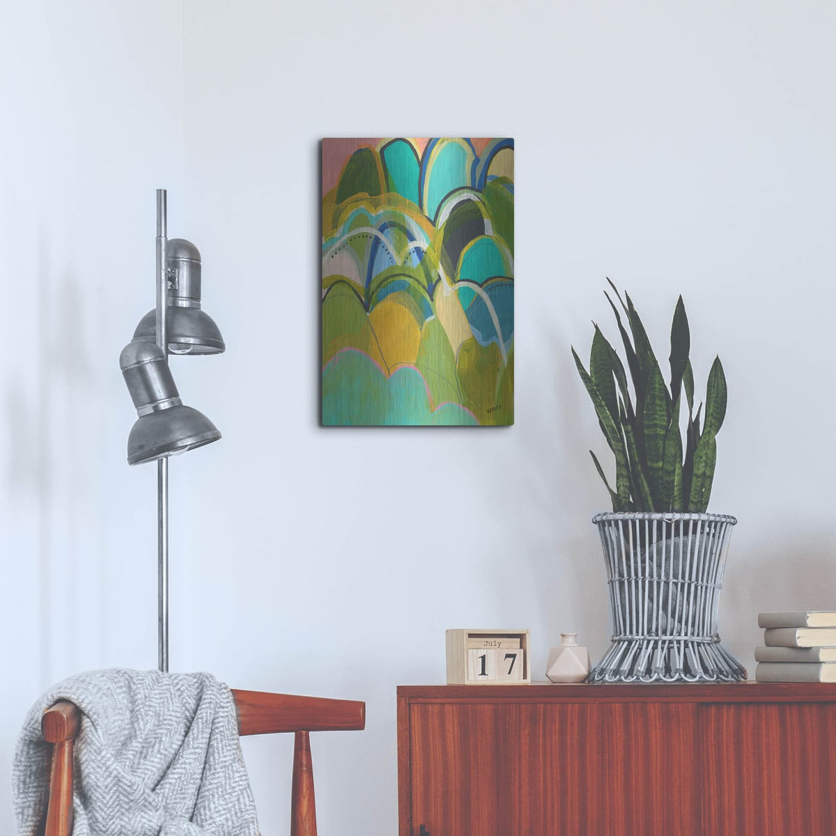 'Break On Through No. 1' by Jan Weiss – Metal Wall Art, 16x24 room view