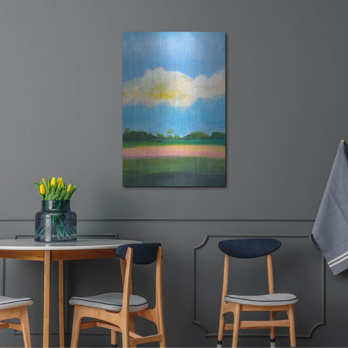 'Beneath A Cloudy Sky 2' by Jan Weiss – Metal Wall Art, 24x36 room view