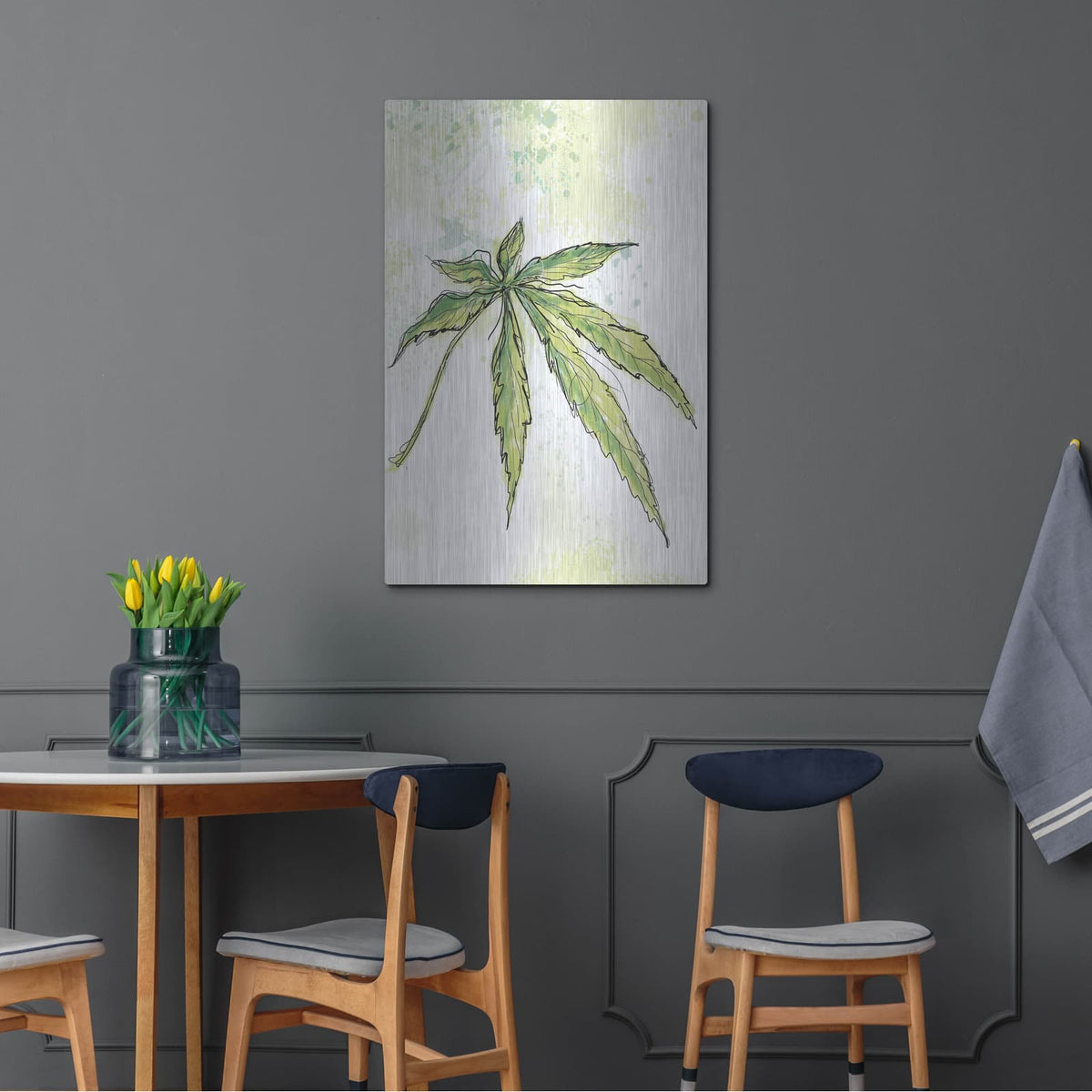 'Blue Dream' by Jan Weiss – Metal Wall Art, 24x36 room view
