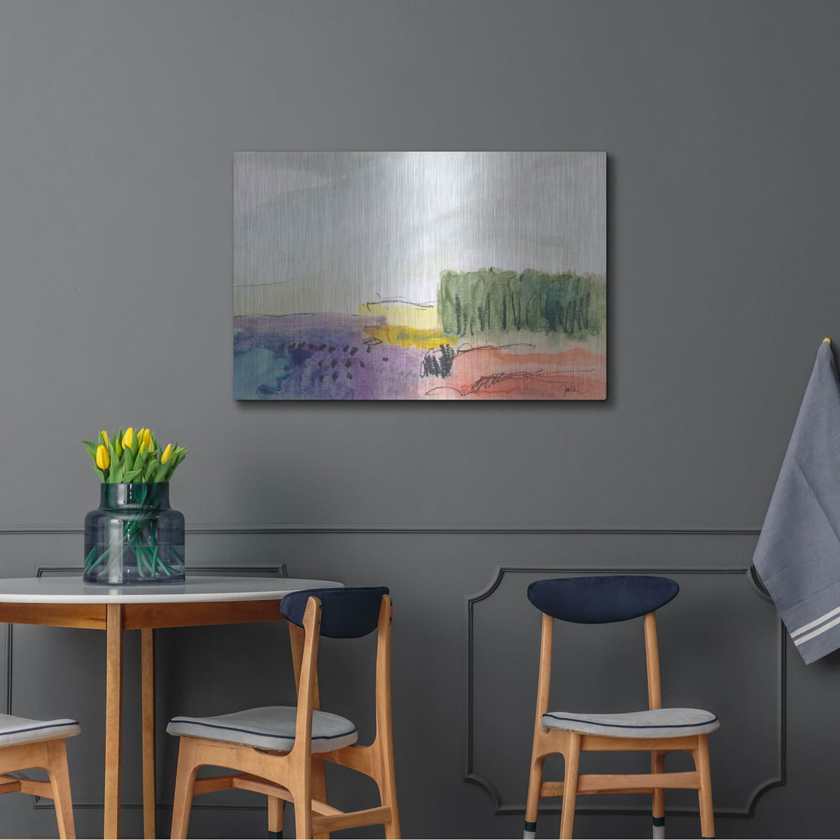'Belonging No. 2' by Jan Weiss – Metal Wall Art, 36x24 room view