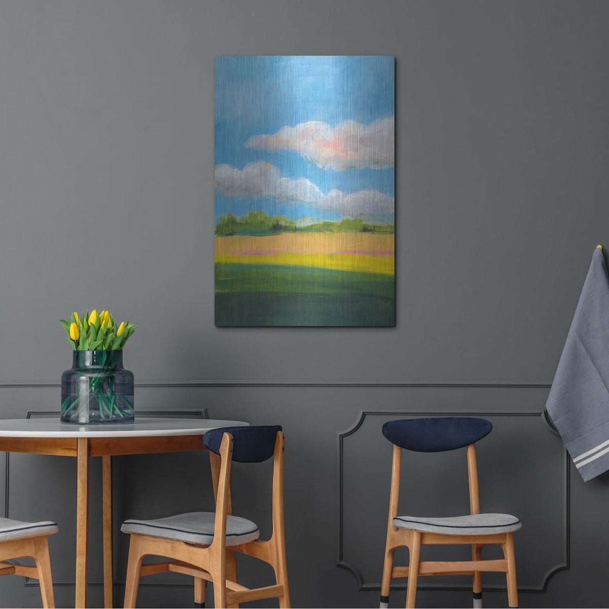 'Beneath A Cloudy Sky 1' by Jan Weiss – Metal Wall Art, 24x36 room view