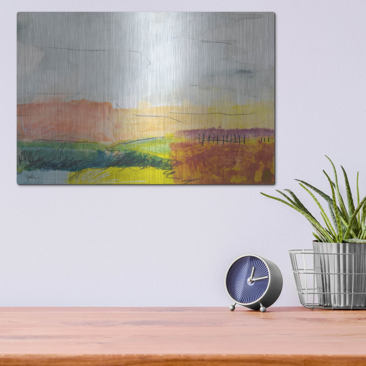 'Belonging No. 1' by Jan Weiss – Metal Wall Art, 16x12 room view