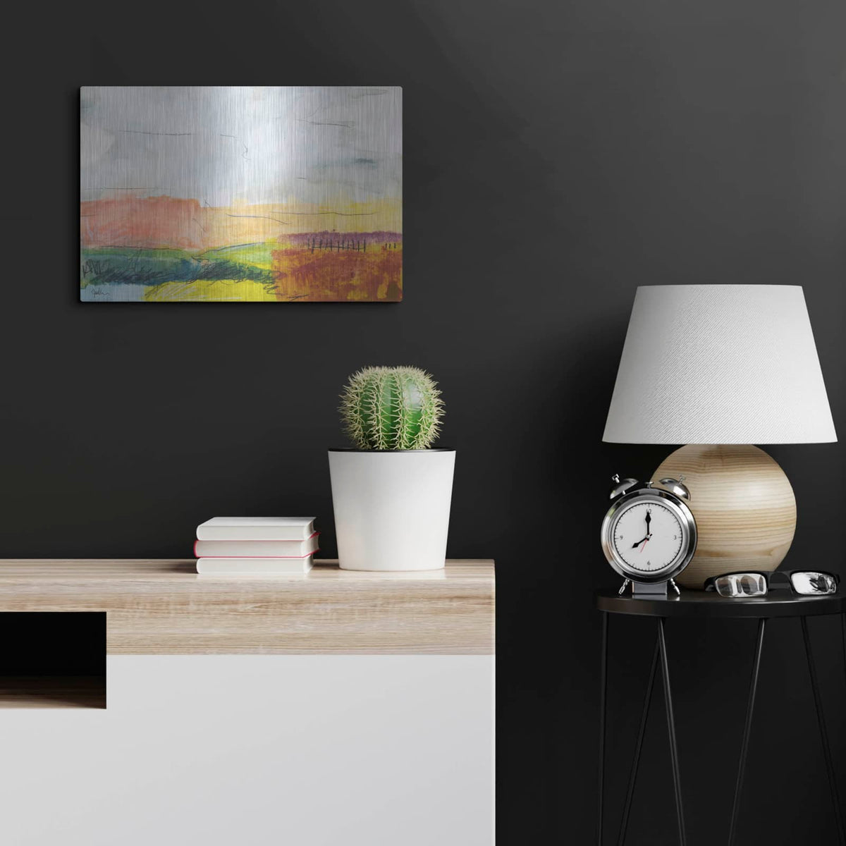 'Belonging No. 1' by Jan Weiss – Metal Wall Art, 24x16 room view
