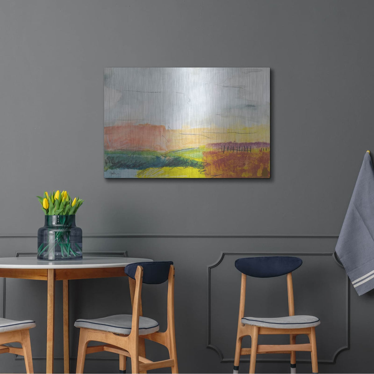 'Belonging No. 1' by Jan Weiss – Metal Wall Art, 36x24 room view
