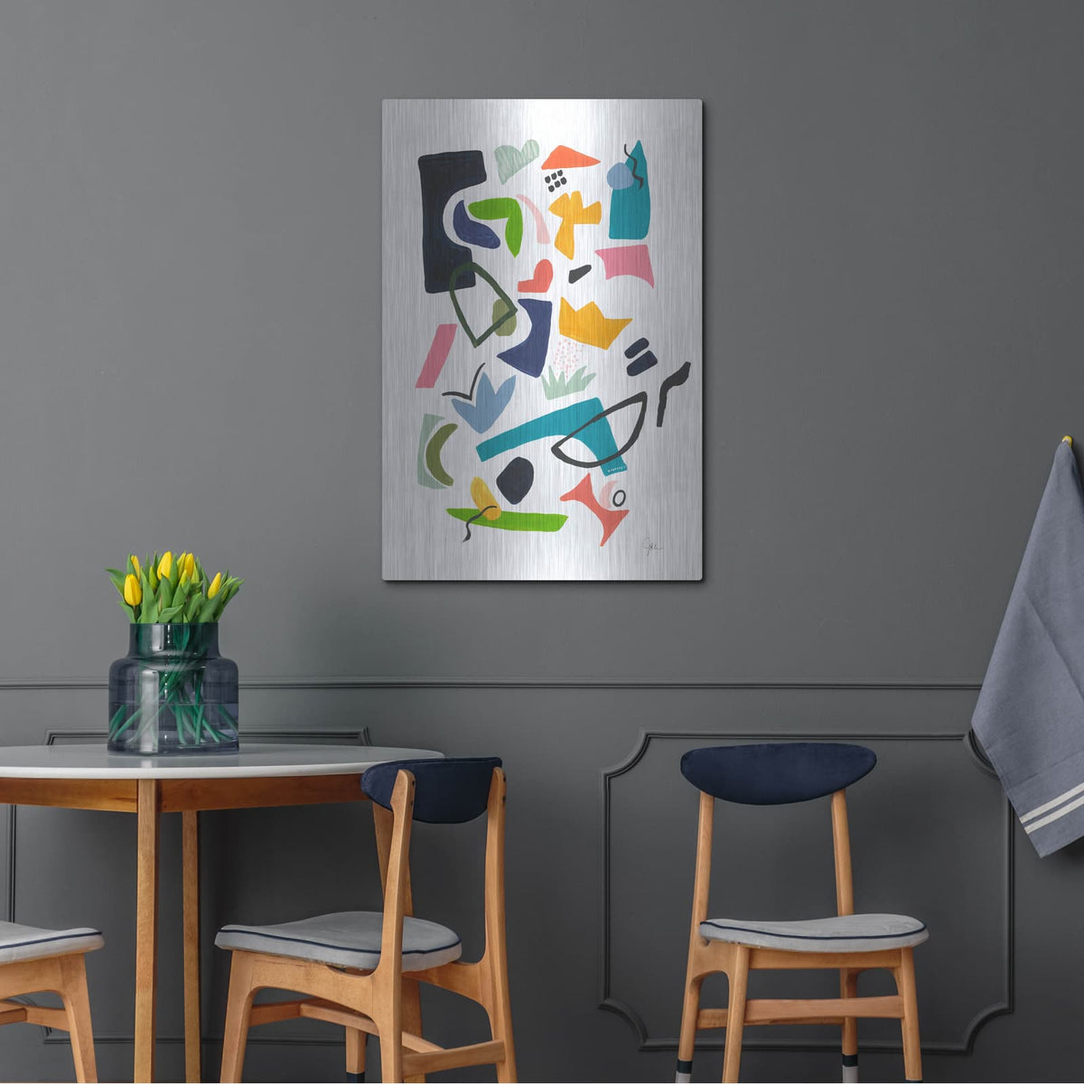 'Atomic Ranch No. 2' by Jan Weiss – Metal Wall Art, 24x36 room view