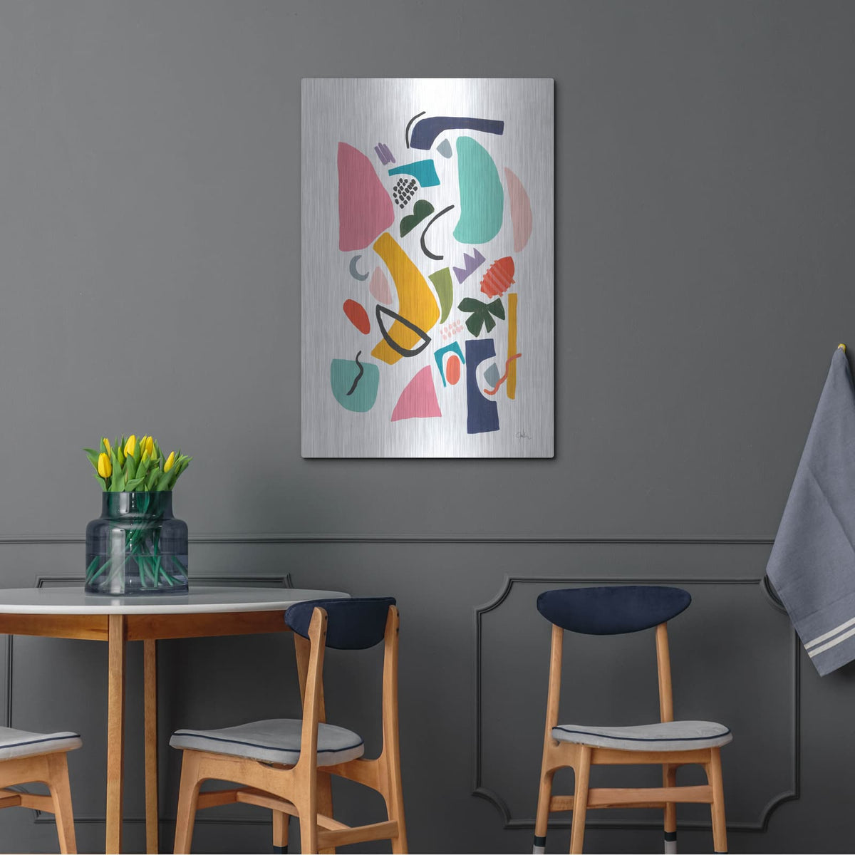 'Atomic Ranch No. 3' by Jan Weiss – Metal Wall Art, 24x36 room view
