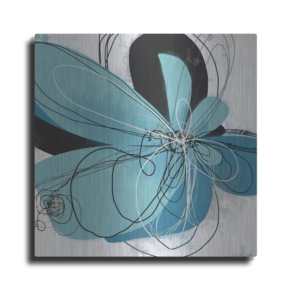 'Azul Poetry 2' by Jan Weiss – Metal Wall Art