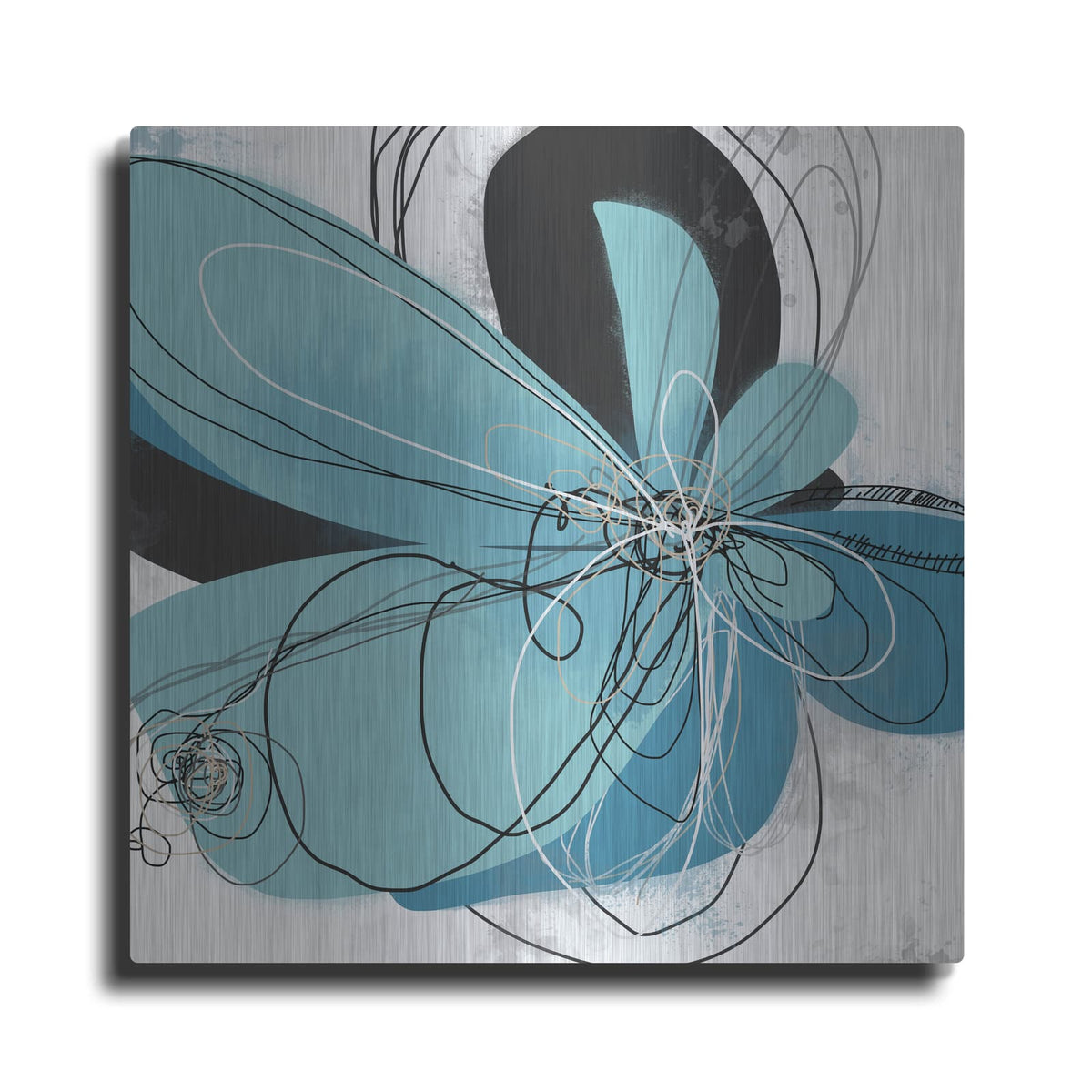 'Azul Poetry 2' by Jan Weiss – Metal Wall Art