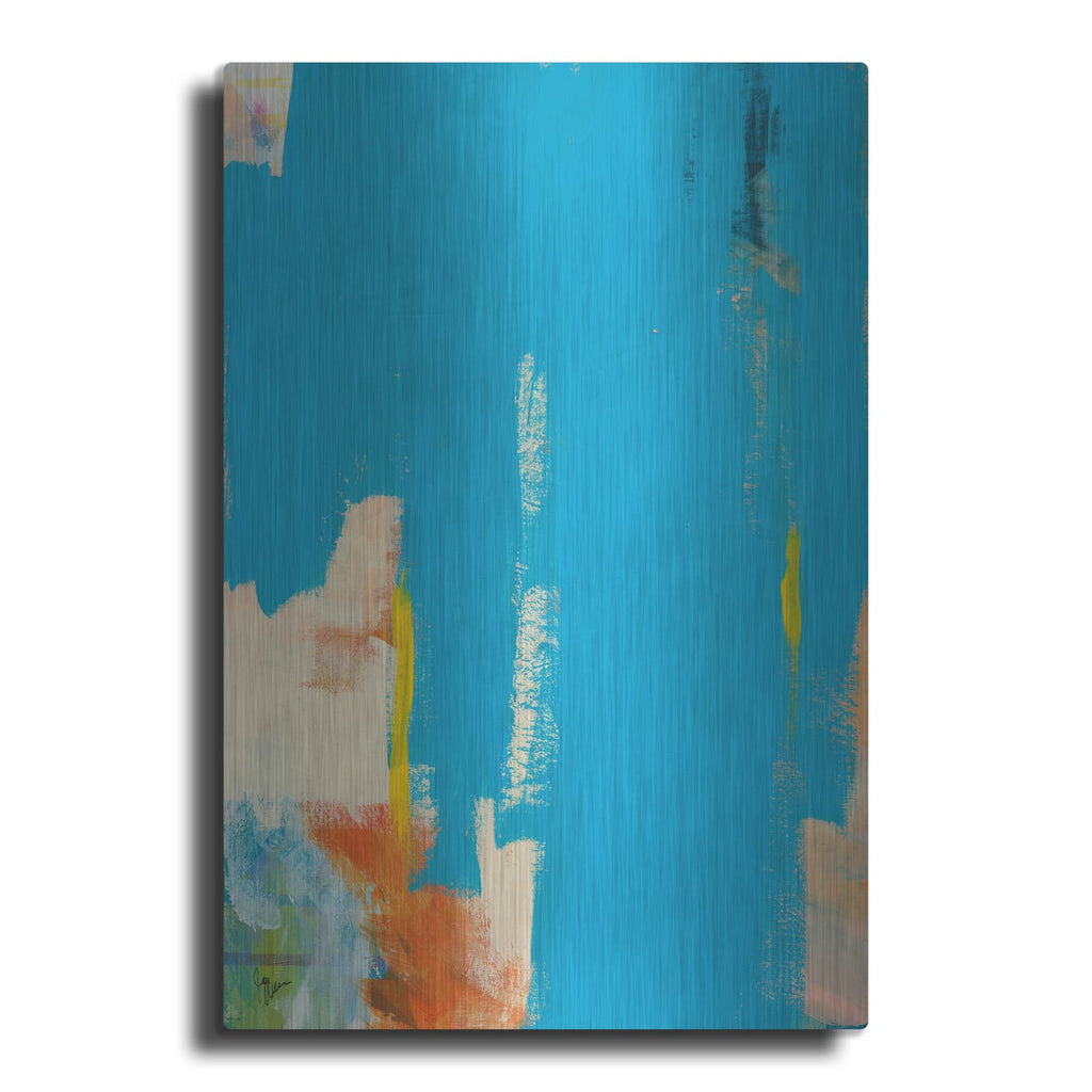 'Aqua Tide' by Jan Weiss – Metal Wall Art