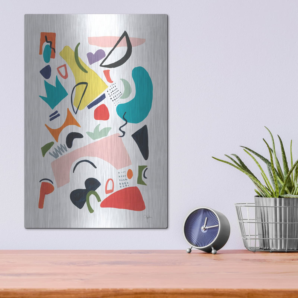 'Atomic Ranch No. 1' by Jan Weiss – Metal Wall Art, 12x16 room view