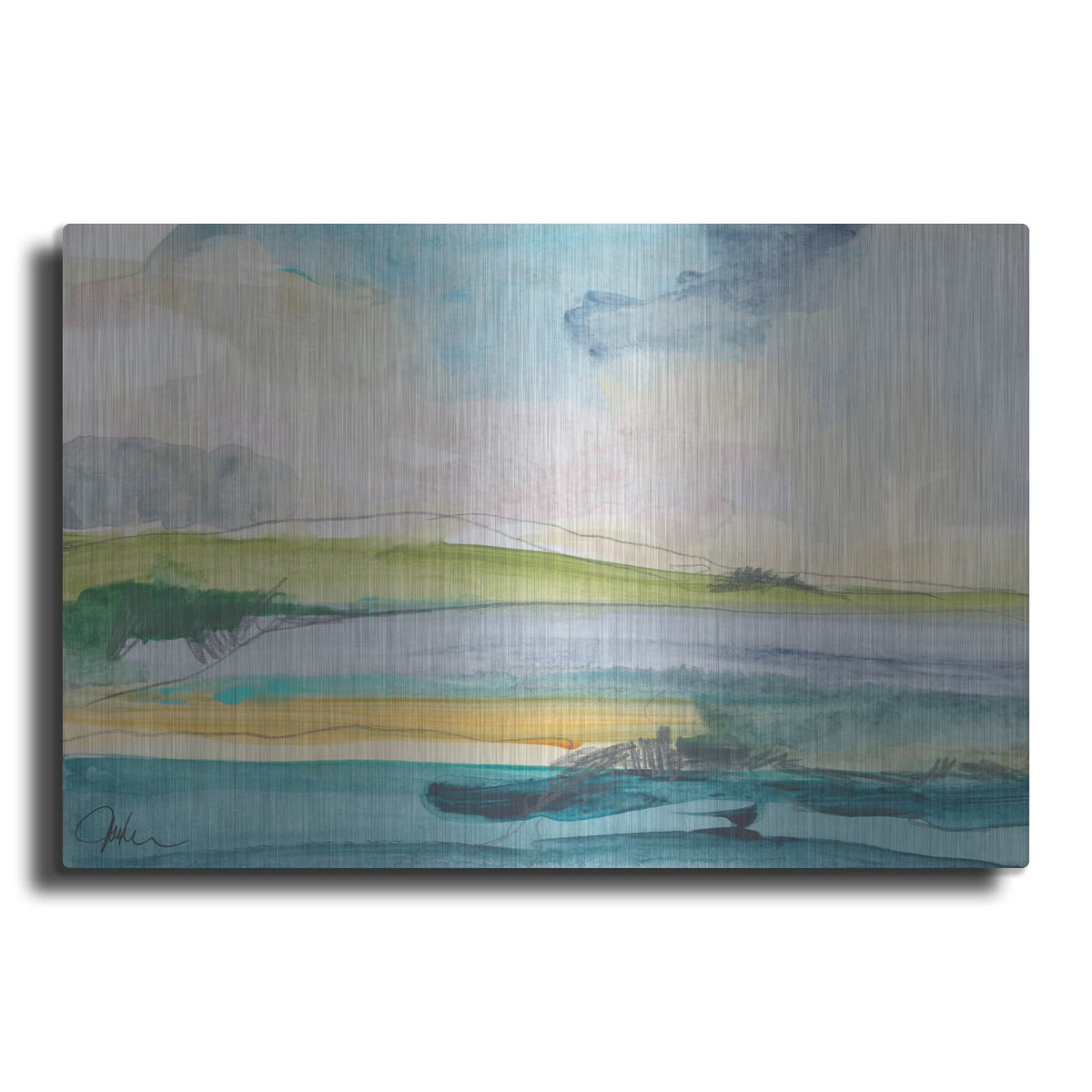 'Amid The Jewels' by Jan Weiss – Metal Wall Art