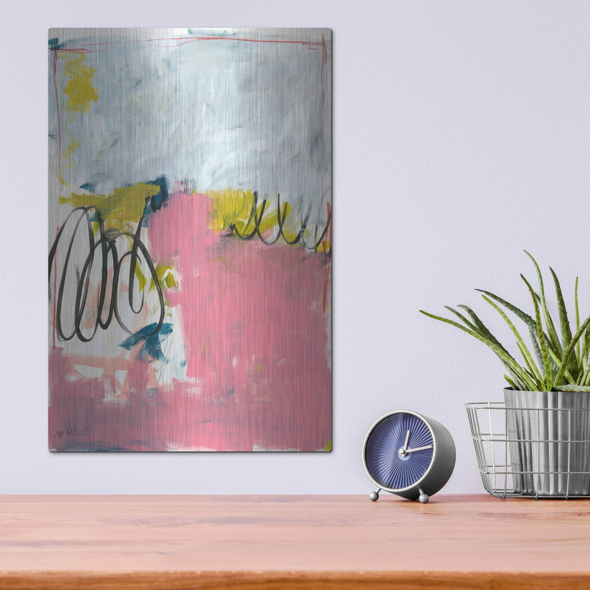 'All Was Said And Done No. 1' by Jan Weiss – Metal Wall Art, 12x16 room view