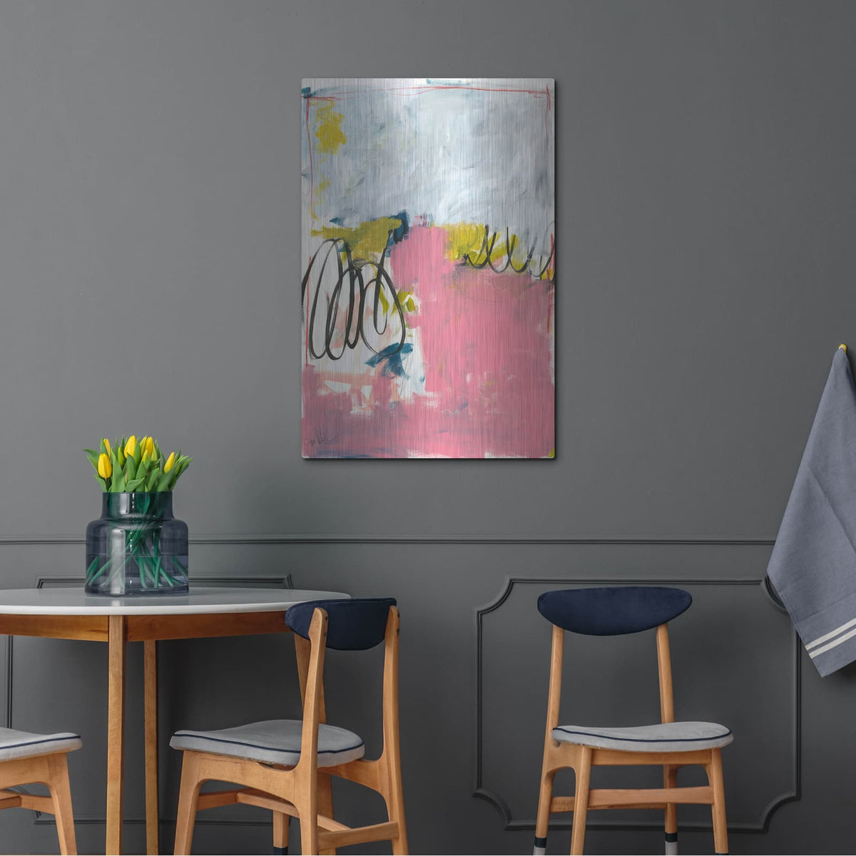 'All Was Said And Done No. 1' by Jan Weiss – Metal Wall Art, 24x36 room view