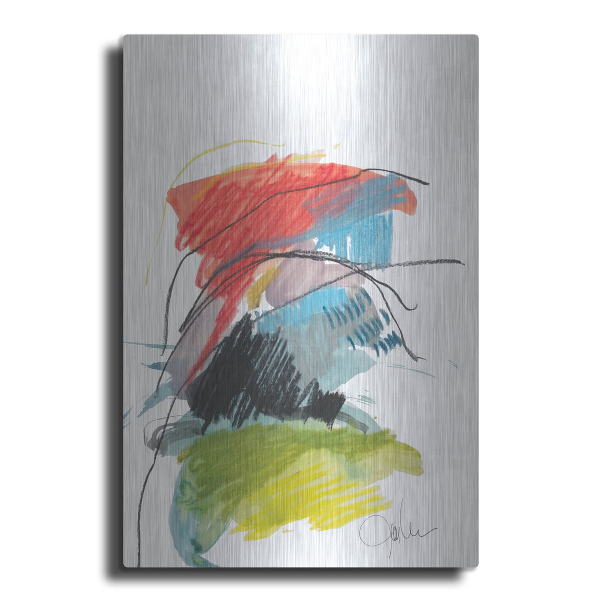'Abstract Landscape No. 40' by Jan Weiss – Metal Wall Art