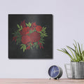 'Red Flowers' by Bluebird Barn – Metal Wall Art, 12x12 room view