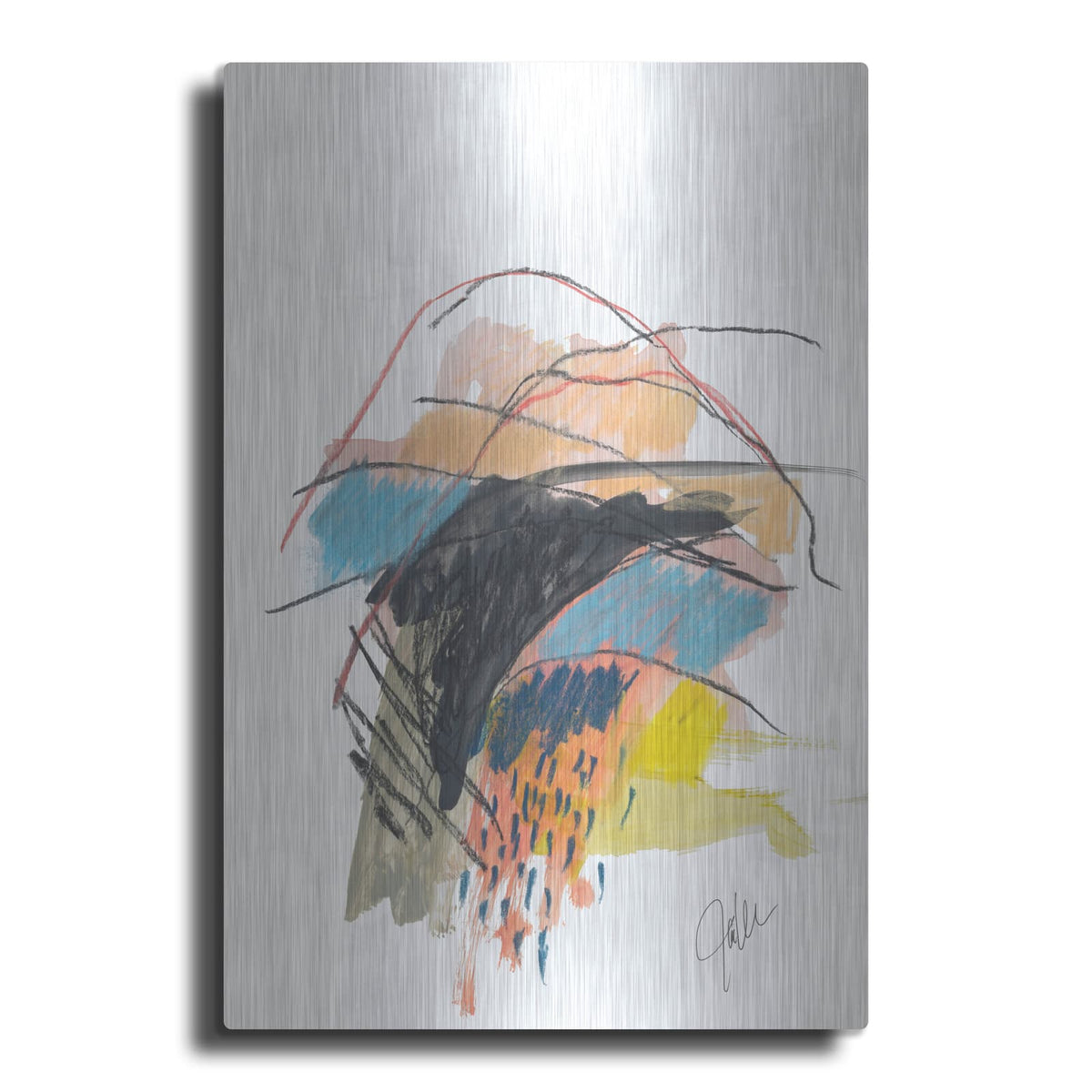 'Abstract Landscape No. 29' by Jan Weiss – Metal Wall Art