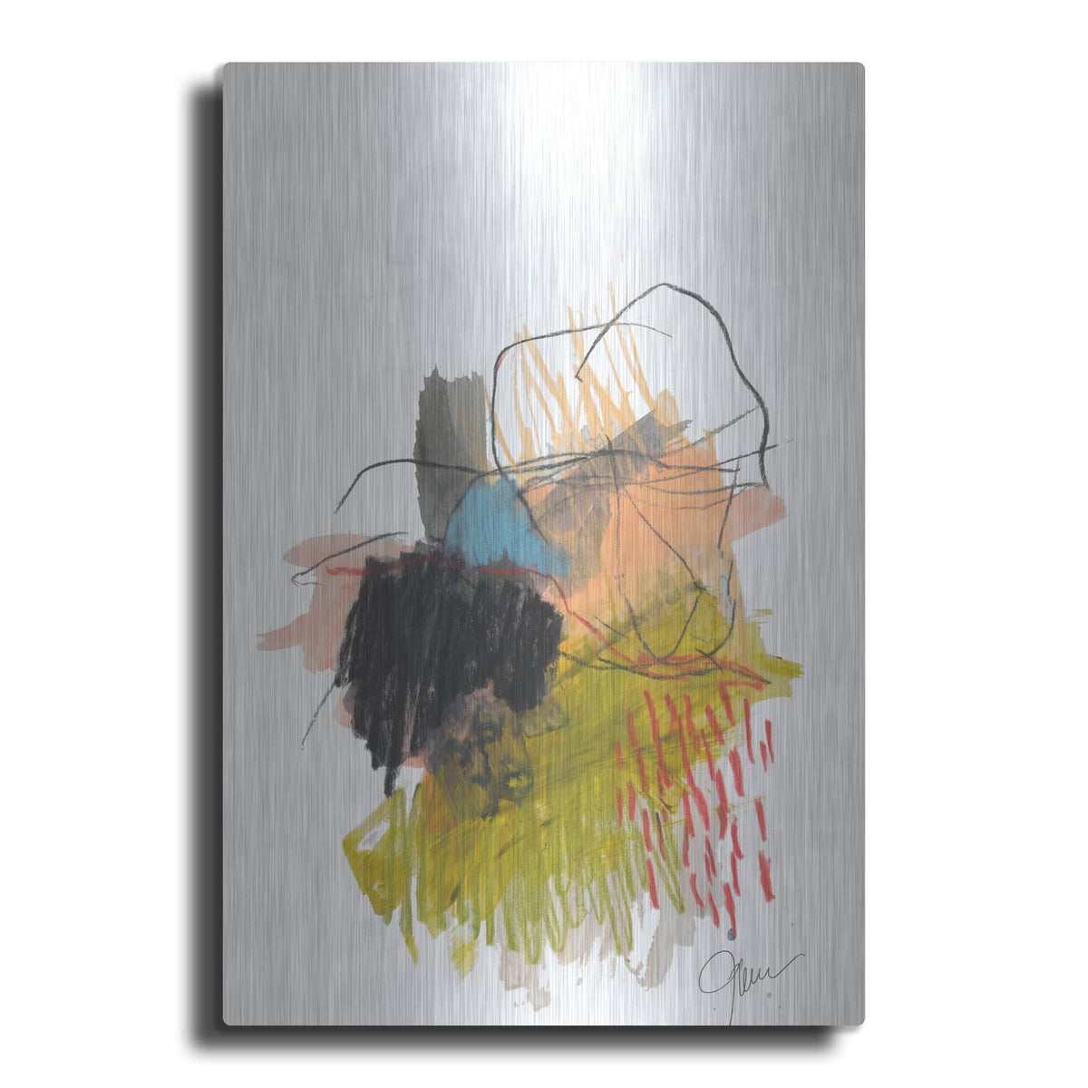 'Abstract Landscape No. 30' by Jan Weiss – Metal Wall Art