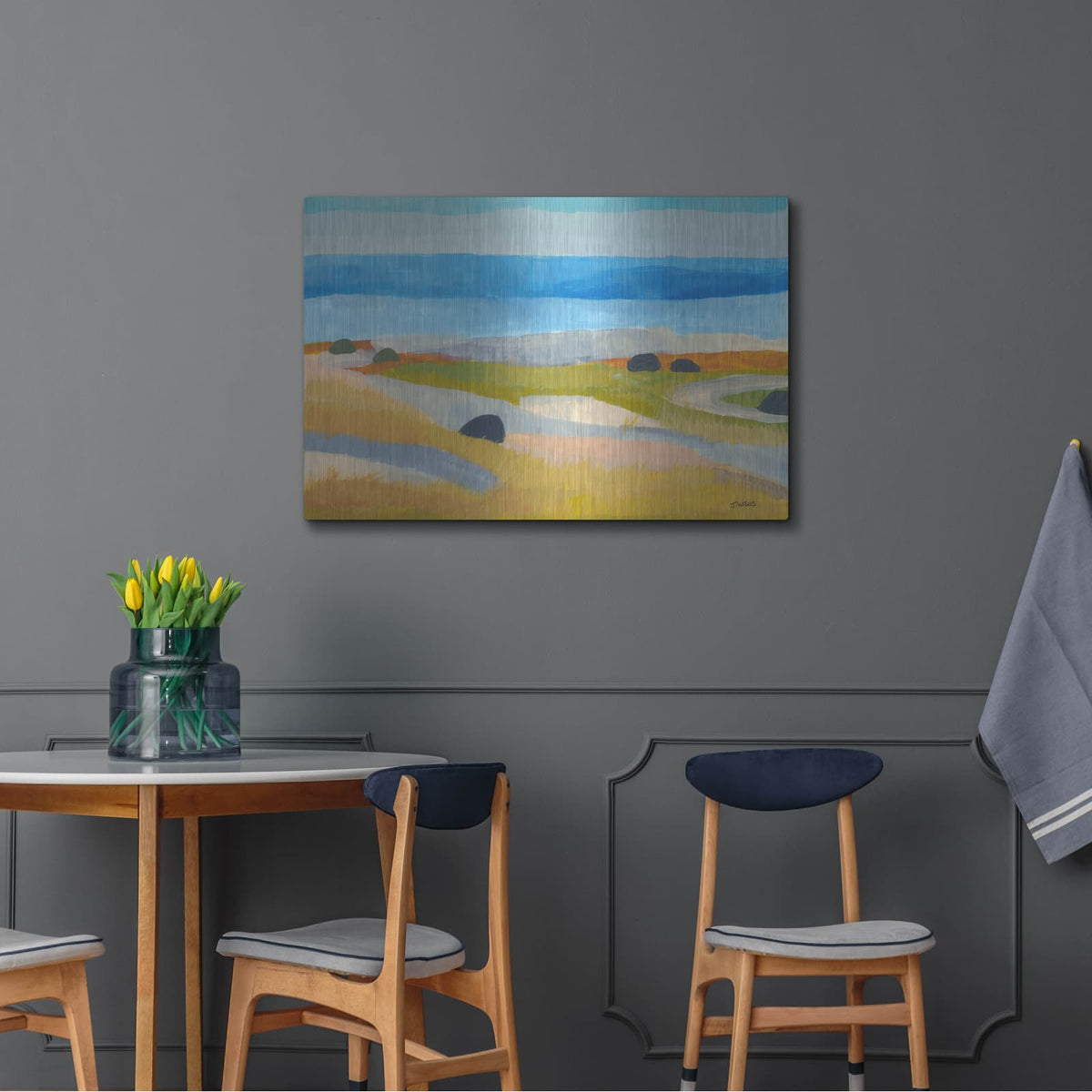 'A Field In Iceland' by Jan Weiss – Metal Wall Art, 36x24 room view