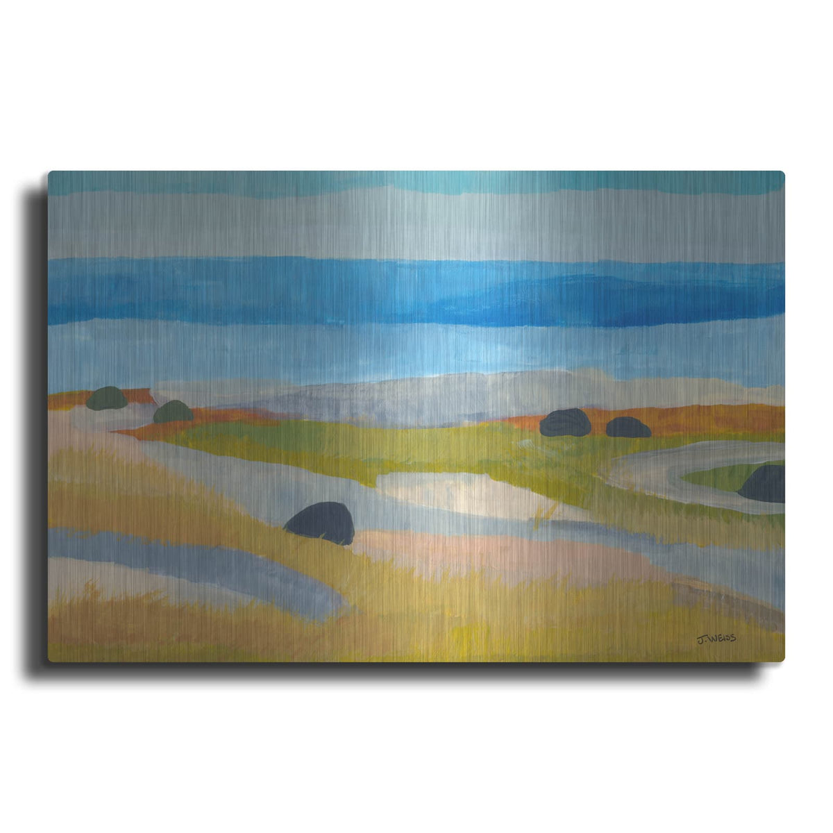 'A Field In Iceland' by Jan Weiss – Metal Wall Art